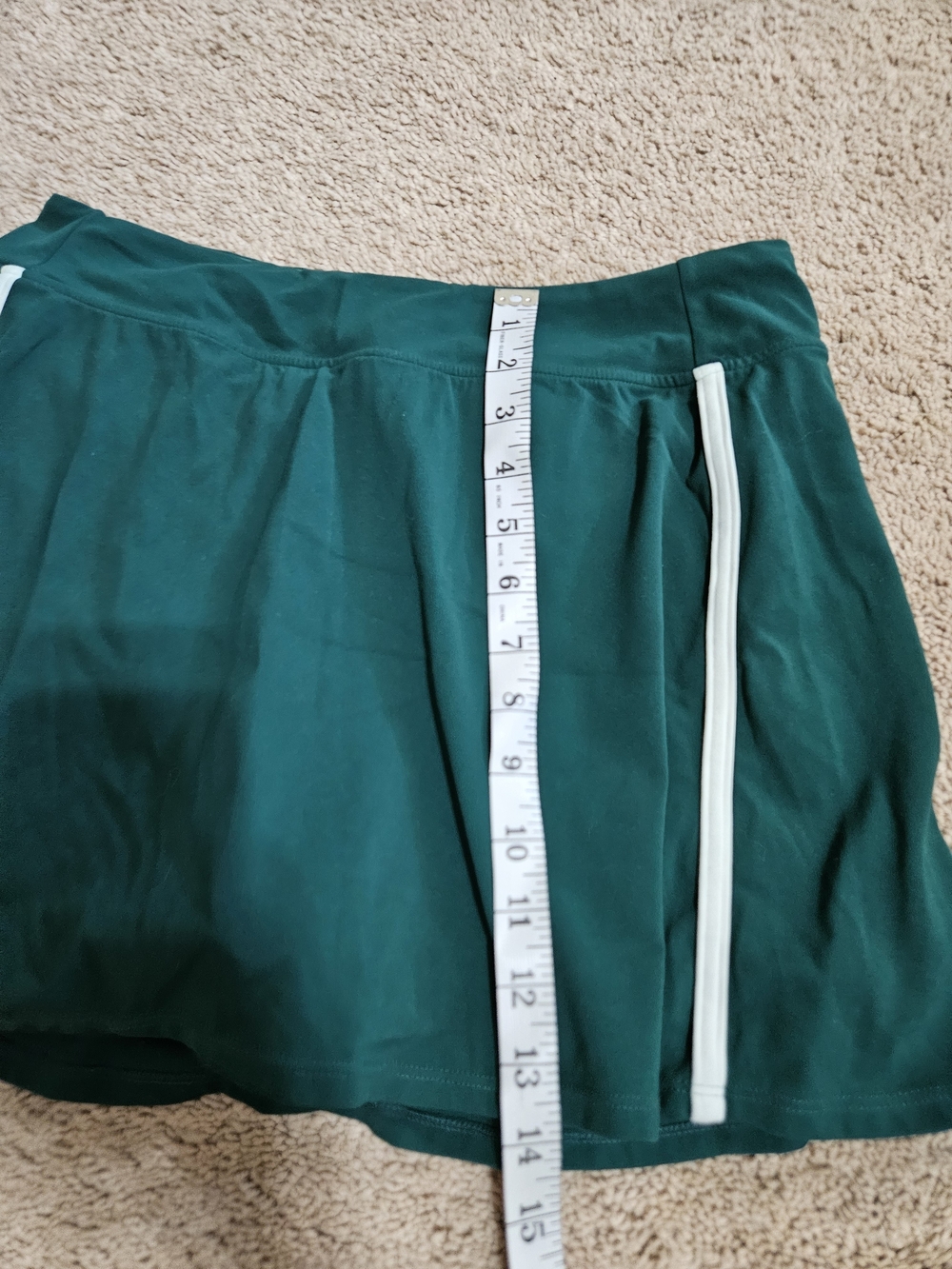 Free People Movement Athletic Women's Tennis Skort with White Trim - Green - Picture 7 of 7